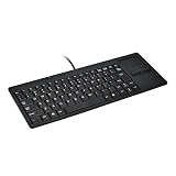 Wired Silm Keyboard with Touchpad - Portable Scissors Foot Structure - USB Port with 1 Hubs