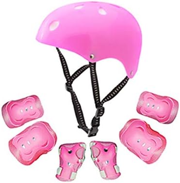 Kids Skateboarding Protective Gear Set, Roller Skating Helmet Wrist Elbow Knee Pads for Scooter Rollerblading Cycling Other Extreme Sports