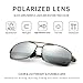 SUNGAIT Ultra Lightweight Rectangular Polarized Sunglasses Silver Mirror Lens