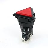 Arcade Game Red Lamp SPDT Momentary Triangle Push Button Micro Switch