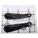 Mayitr Plastic Shoe Horn Simple Flexible Sturdy Slip Black 2pcs