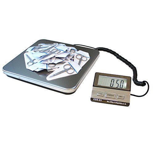 Postal Scale Heavy Duty Digital for Shipping And Postal With Durable Stainless Steel Large Platform, 440 lbs Capacity, UPS USPS Post Office Deli Scale And Luggage Scale