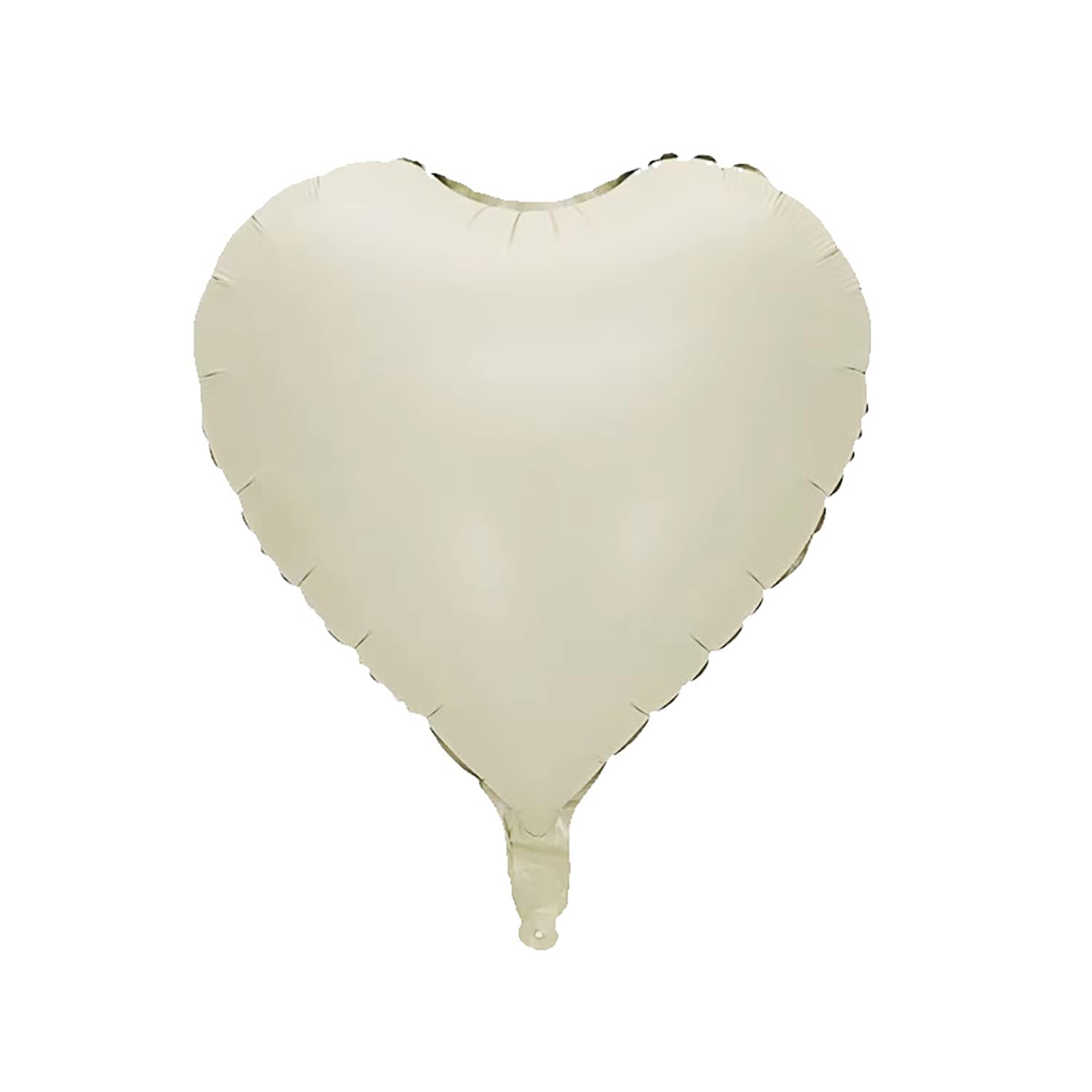 Cream Heart Balloons Valentine's Day 18 Inch Pack of 20 White Heart Shape Helium Balloons, Heart Balloons Love Balloons, Heart Balloons, Helium Suitable for Wedding — image 1