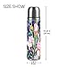 JSTEL Water Bottle Vacuum Insulated Leak Proof Double Vacuum Bottle for Hot Coffee or Cold Tea + Drink Cup Top 500ml