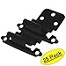 25 Pair Pack - Cosmas 17128-FB Flat Black Cabinet Hinge 3/8