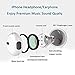 Lighting Earbuds Headphone Earphones with Microphone and Volume Control, Compatible with iPhone Xs Max/XR/X/8/8 Plus/7/7 Plus Plug and Play (White)thumb 2