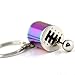 maycom Creative Auto Part Model Gear Box Keychain Six-speed Manual Transmission Shift Lever Keyring Key Chain Ring Keyrings Keyfob (Rainbow)