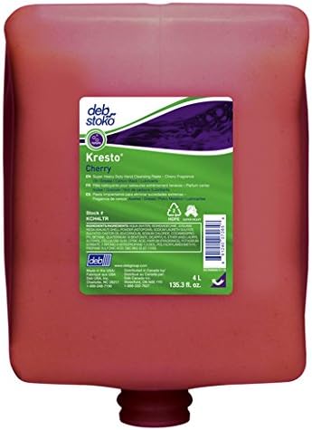 Deb Group 4 Liter Refill Red Kresto Cherry Scented Hand Cleanser (4)
