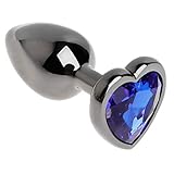 Herocome Beginner Plug Aluminum Alloy Heart Shaped Rhinestone Toys For Women Adult Product 3 Size S M L