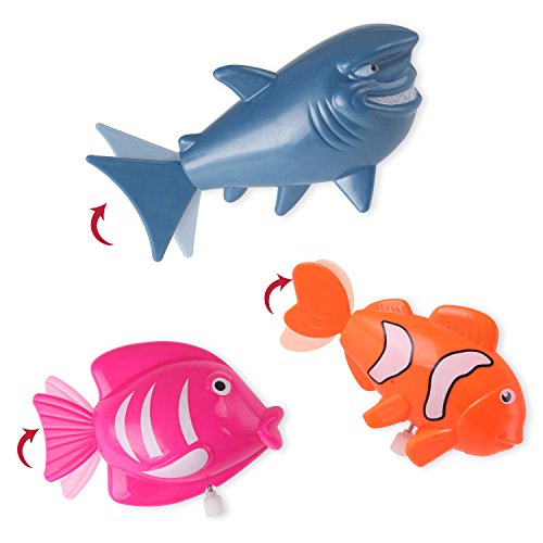 Liberty Imports Set of 6 Wind Up Sea Animal Water Toys for Bath