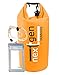 NextGen Dry Bag & Cell Phone Pouch, Versatile, Stylish and Rugged Waterproof Sack (Orange, 12.5 L)