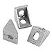 10 Pcs 2020 Aluminum Corner Bracket,20mmx 20mm x 17mm L Shape Right Angle Joint Bracket Fastener Home Hardware for 20mm Aluminum Extrusion (20mmx 20mm x 17mm)