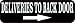 StickerTalk Deliveries to Back Door with Right Arrow Magnet, 10 inches by 3 inches primary