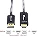 DisplayPort to HDMI Cable 4K 60Hz UHD Unidirectional DP to HDMI Cable - Qicai H Display Port to HDMI Cable for HDTV, Monitor, Projector, Desktop, NVIDIA, Lenovo, HP - Aluminum Shell, Black (6.6ft)