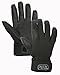 PETZL CORDEX Gloves - Lightweight, Breathable Leather Belay Gloves for Climbing and Rappelling - Black - L
