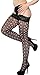Simplicity Women's Thigh High Thick Fishnet Stockings w/Lace Patterns