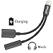 [Upgrade Version]2 in 1 Lightning iPhone 7 Adapter , Compatible with IOS 10.3 System, ATOOL Lightning to 3.5mm and Charger , Lightning Audio Adapter Earphone Jack Cable for iPhone 7 / 7 Plus [Black]