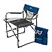 Timber Ridge Director's Chair Oversize Portable Folding Support 300lbs Utility Lightweight for Camping Breathable Mesh Back with Side Storage Bag, Side Table, Blue, Large