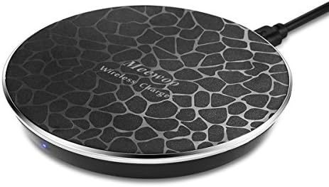 Qi Wireless Charger, Meewoo QI Standard Wireless Charging Pad for iPhone X, iPhone 8/ 8 Plus, Samsung Galaxy S8/S8 Plus,S7/S7 Edge,Note 8[Sleep-friendly]