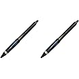 Uni Alpha-Gel Jetstream 0.7 mm Ball Point Pen, Black Body, Black Ink (SXN1000071P24) (Pack of 2)