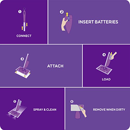 SWIFFER WETJET MULTI-PURPOSE FLOOR CLEANER SOLUTION WITH FEBREZE REFILL, LAVENDER VANILLA AND COMFORT SCENT, 42.2 OUNCE (PACK OF 2)