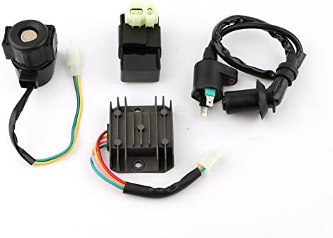 Ignition rebuild kit CDI Solenoid 4 Pins Relay Voltage Regulator for GY6 50cc 125cc 150cc ATV Scooter Moped by Pasen Povor