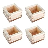 JapanBargain 2757x4, Wooden Masu Sake Cups Japanese