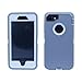 iPhone 7 / iPhone 8 Cover | 2-in-1 Screen Protector & Holster Case | Full Body Military Grade Edge-to-Edge Protection with carrying belt clip | Drop Proof Shockproof Dustproof | Grey / White