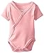 L'ovedbaby baby girls Unisex Organic Short-sleeve Kimono infant and toddler bodysuits, Coral, Newborn US