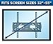 Mount-It! Lockable TV Wall Mount with Anti-Theft Security Bar, Tilt Bracket for 32–55 Inch Flat Screen TVs, Commercial-Grade VESA Wall Mount Holds up to 99 lbs
