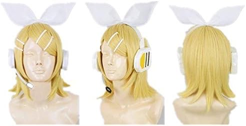 Tqglobal Short Blond Hair Vocaloid Kagamine Rin Halloween Hair Wig by Tqglobal