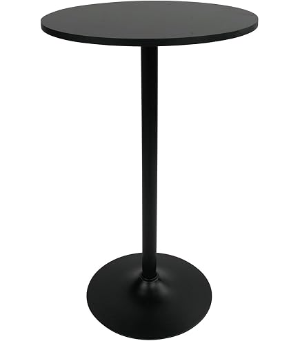 Amazon.com: KKTONER Round Bar Table 23.6-Inch Top for Cocktail Bar