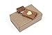 Walnut Wood USB 2.0 8GB Flash Drive - Heart Veneer Love Design - With Handmade Paperbox - Filled with Raffia Grass