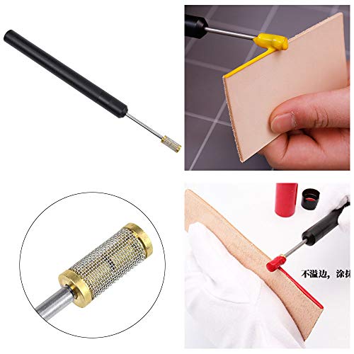 Aiskaer DIY Brass Head Leather Craft Edge Treatment Roller Pen Oil Painting Accessories Tool Leather Edge Processing Tool Aluminum Edge Oil Pen Dye Tool - Thumbnail 4