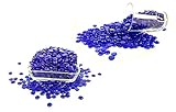 Rastogi Handicrafts Centerpieces, ,Glass Gems for Vase Fillers,Wedding Decoration Pebbles One side flat 100 pcs (Blue)12 mm
