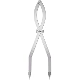 Dunzoom 1 Pcs 24 Inch Radius Divider Tool, Metal Compass Dividers | Replaceable Points Insulation Tools, Metalworking Drawing Woodworking Scribers, Normal Sheet Metal Fabrication Layout Divider