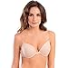 Ilusion 7406 - Women's Lighly Padded Clear Solutions Front Closure Bra - Nude, 34C