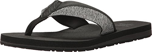 Toms men s santiago flip flop forged iron grey space-dy…