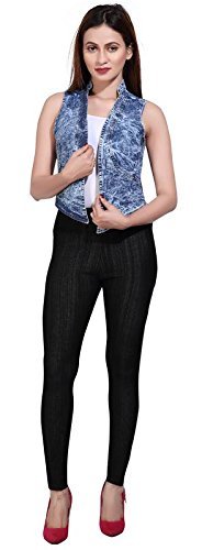 matelco blue denim sleeveless short shrug