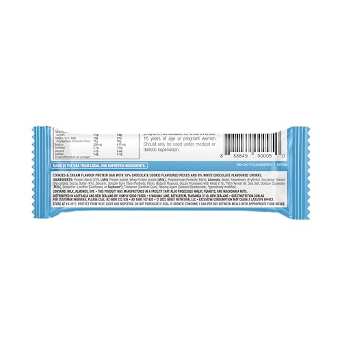 QUEST NUTRITION PROTEIN BAR, CRISPY COOKIES & CREAM, 1.83 OZ (1 COUNT)