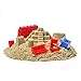 Motion Sand, 2.2lbs Deluxe Bucket Play Sand,Castle Set Mold Kit, Play Sand with 10 Color Sand Molds for Kids