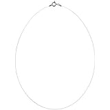 Collier fil nylon, fermoir en argent 925 ‰ rhodié et oxyde de zirconium 3 mm SO OR