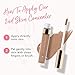 100% PURE 2nd Skin Concealer (Fruit Pigmented), Shade 6, Full Coverage Concealer, Lightweight, Liquid Concealer for Face, Under Eyes, Vegan Makeup (For Dark Skin w/Cool Undertones) - 0.17 Fl Oz
