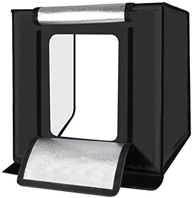 Caja De Luz 60Cm Estudio, Mini Portátil Caja De Luz De 60 W De Luz Blanca