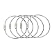 WZT 50 PCS Length: 8in Stainless Steel Wire Ring Keychain Cable Key Luggage tag rope Ring for Outdoor Hiking Hanging Luggage Tag Keyrings and ID Tag Keepers Key Holder Smart Key Ring Organizes