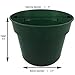 30 Plant Pots - 5 Inch Diameter - 100% Recycled Plastic - Made in USA - Strong, Reusable - Green