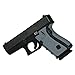 Foxx Grips -Gun Grips Compatible for Glock 19, 23, 25, 32, 38 Grey (Grip Enhancement)