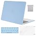 MOSISO MacBook Pro 15 inch Case 2019 2018 2017 2016 Release A1990 A1707, Plastic Hard Shell Case&Keyboard Cover&Screen Protector&Storage Bag Compatible with MacBook Pro 15 Touch Bar, Airy Blue