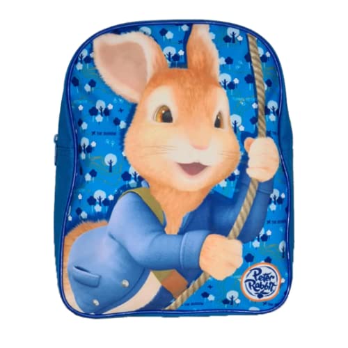 SMARTYPANTS Peter Rabbit Forest Officially Licensed Backpack- Plain/Personalised School Kids Quality Product Stitching Padded Shoulder Straps Tension Resistant 100% Polyester (Plain)