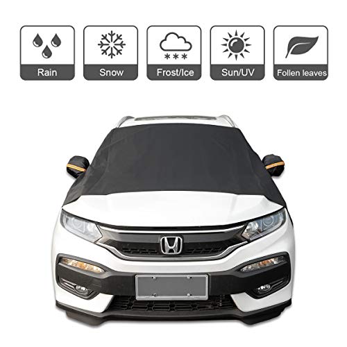 ORFORD Car Windshield Snow Cover for Snow, Ice, Frost, UV Full Protection, Winter Windshield Wiper Blade Cover for Cars Trucks Vans and SUVs with an Ice Scraper - Thumbnail 4